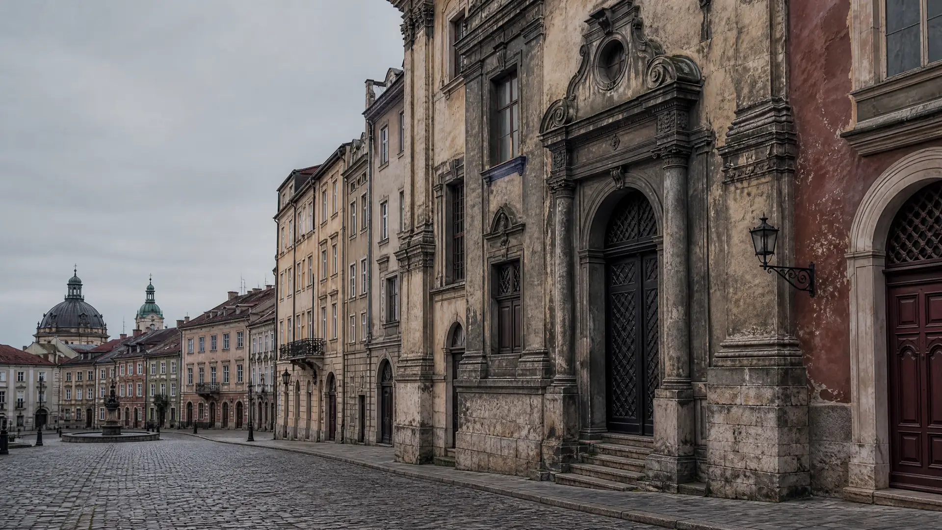 Historische Altstadt von Lwiw in der Ukraine