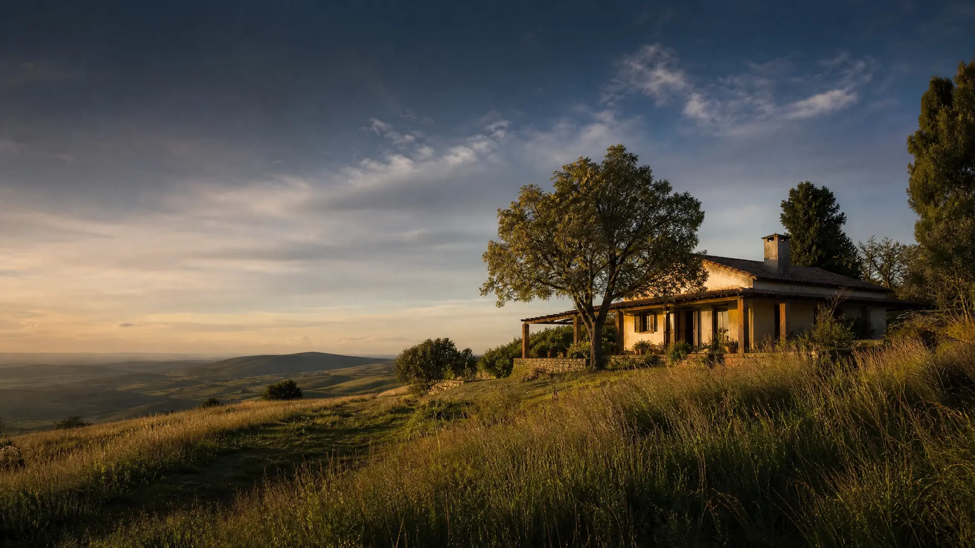 Weite ruhige Landschaft in Uruguay als Sinnbild für die sichersten Länder für den Ruhestand.